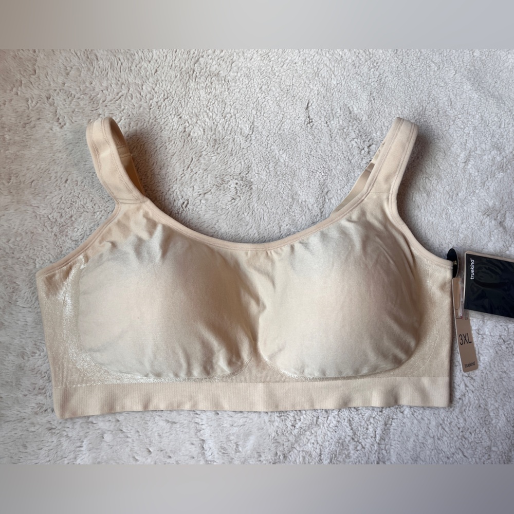 NWT Truekind Cream Shaping Bra Size 3XL